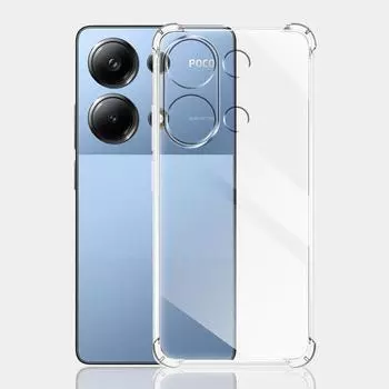 Противоударный чехол для Xiaomi Poco M6 Pro, силиконовый мягкий прозрачный чехол для телефона Xiaomi Poco M6, чехол для Poco M6 Pro 4G Fundas For Poco M6 5G