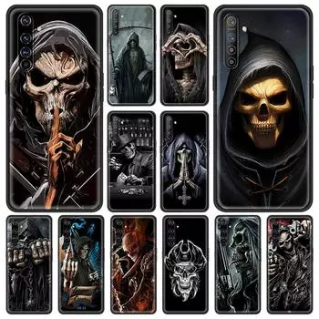 Противоударный чехол Grim Reaper с черепом и скелетом для Oppo A54 A53 A52 A9 2020 A95 A15 Shell Realme 8 5G 7 6 Pro C3 C21 C11, чехол для телефона Oppo A54