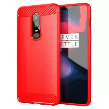 Противоударный чехол из углеродного волокна для Oneplus 6 1 + 6, силиконовый чехол для Oneplus6, бампер, полная защитная задняя крышка, чехлы Oneplus 6 чёрный