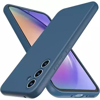 Противоударный чехол из жидкого силикона с мягкой подкладкой из микрофибры, защищающей от царапин, для Samsung Galaxy A54 5G 2023 A 54 A545G, силиконовый чехол из ТПУ Samsung Galaxy A54 5G фиолетовый