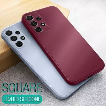 Жидкий силиконовый резиновый противоударный чехол для Samsung Galaxy S25 Ultra S24 FE S23 S22 S21 FE A56 A36 A55 A16 A15 A06 A35 A25 A54 5G For Samsung S21 Ultra вино красного