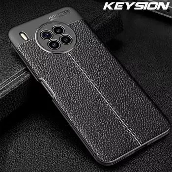 Противоударный чехол KEYSION для Honor 50 Lite X20 SE, мягкий силиконовый чехол с текстурой кожи для Huawei Nova 8i 8 SE Youth 9 Pro