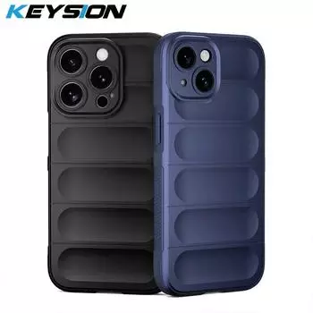 Противоударный чехол KEYSION для iPhone 15 Pro Max 15 Plus, мягкий силиконовый противоскользящий чехол для задней панели телефона iPhone 14 Plus 12 13 Pro Max for iPhone 12 вино красного