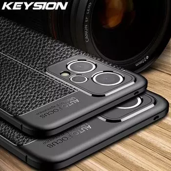 Противоударный чехол KEYSION для Realme 9 Pro 9 Pro + Plus, мягкая силиконовая задняя крышка с текстурой кожи для OPPO Reno 7 Pro 5G 7 SE