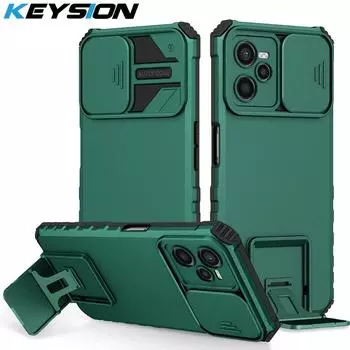 Противоударный чехол KEYSION для Realme C35 C31 C21Y C25S C20 15 C11 2021, защитная подставка для камеры, чехол для телефона OPPO A16K for Realme C35 белый