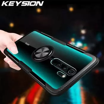Противоударный чехол KEYSION для Redmi Note 8 Pro 7 7S K20 Mi 9T Pro Mi 9 SE Mi8 Lite, прозрачная задняя крышка