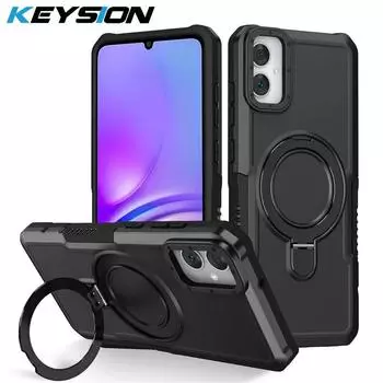 Противоударный чехол KEYSION для Samsung A05 A04 A04e A03S A02S, силиконовый + подставка для телефона из поликарбоната, задняя крышка для Galaxy M13 5G M04 M02 F04 for Samsung A05 красный