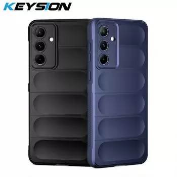 Противоударный чехол KEYSION для Samsung A55 5G A35 A25 A15 5G, противоскользящий мягкий силиконовый чехол для задней панели телефона Galaxy M55 5G M15 F15 5G for Samsung A15 вино красного