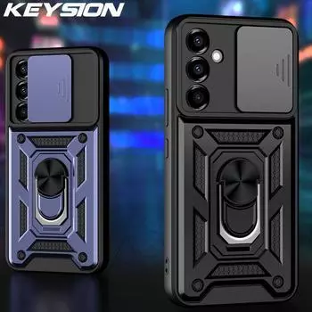 Противоударный чехол KEYSION для Samsung M54 M14 5G F54, защитное кольцо для объектива камеры, чехол для телефона Galaxy A54 A34 A24 A25 A14 for Samsung M54 5G красный