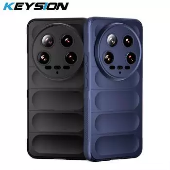 Противоударный чехол KEYSION для Xiaomi 14 Ultra 5G 14 Pro, мягкая силиконовая задняя крышка для телефона Xiaomi 13 Ultra 13 Pro 12X 12 Lite 5G for Xiaomi 12 Lite вино красного