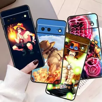 Противоударный чехол Luffy The O-ne P-iece для Google Pixel 8 7A 6A 5A 5 4 4A XL Pro 5G, черный чехол для телефона, мягкий чехол Fundas Capa Google Pixel 4
