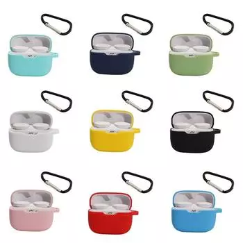 Противоударный чехол подходит для JBL Tune 230NC TWS водонепроницаемый чехол моющийся совместимый с Bluetooth силиконовый чехол нескользящий чехол 76HD красный