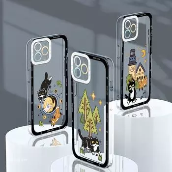 Противоударный чехол с изображением астронавта и кристаллом, полное покрытие, защита камеры, прозрачный мягкий чехол для телефона для Huawei Honor iPhone Infinix Tecno Honor 20