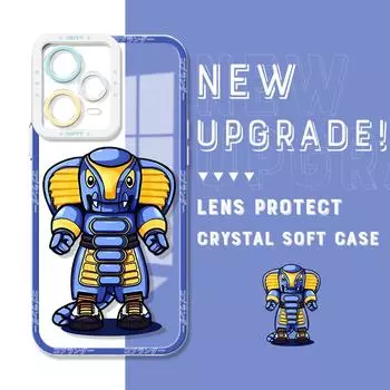 Противоударный чехол с изображением астронавта и кристаллом, полное покрытие, защита камеры, прозрачный мягкий чехол для телефона Xiaomi Redmi Redmi 10