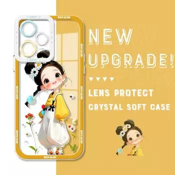 Противоударный чехол с изображением астронавта и кристаллом, полное покрытие, защита камеры, прозрачный мягкий чехол для телефона Xiaomi Redmi Xiaomi 11T