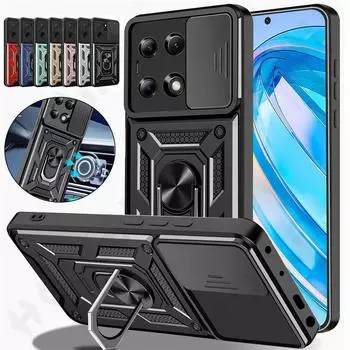 Противоударный чехол с кольцом для Xiaomi Redmi Note 13 Pro Plus 4G 5G Redmi Note 13 Pro, защитная пленка для камеры 360, жесткий чехол из ПК Redmi Note 13 Pro 5G золотой