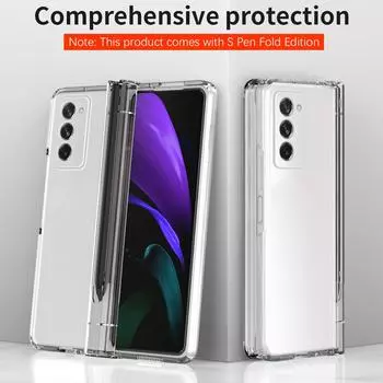 Противоударный чехол S Pen для всего тела для Samsung Galaxy Z Fold4 5g Fold 4 Fold2 Fold 3 2 Fold3 Zfold4, чехлы из передней стеклянной пленки for Samsung Z Fold 2