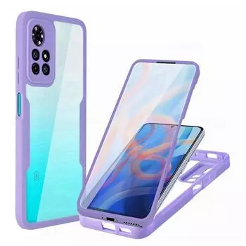 Противоударный чехол с защитой на 360 градусов для Xiaomi Redmi Note 12S 12 11 10 13C 12C 10C 9C Poco M3 M4 Pro X5 5G X3 F5 Mi 12 13 Lite 13T передняя + задняя крышка Xiaomi 14 Pro чёрный