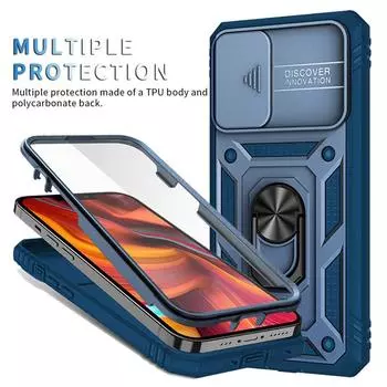 Противоударный чехол Volledige Beschermende со стандартным чехлом для Samsung iPhone Mix-Kleur Armor, резиновый чехол Samsung A33 5G белый