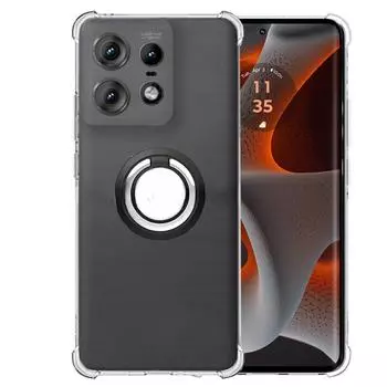 Противоударный кольцевой держатель подушки безопасности, прозрачный чехол для Motolora Moto Edge 50 Pro, прозрачная мягкая задняя крышка для Moto Edge 50Pro For Moto Edge50 Pro синий