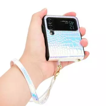 Противоударный кожаный чехол-бумажник с защитой от падения для Samsung Galaxy Z Flip4 5g Flip 4 Flip3 Flip 3, защитный чехол для телефона for Samsung Z Flip 4 золотой