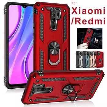 Ударопрочный магнитный чехол для телефона Xiaomi 15 14 13 12 11 Pro Lite POCO X6 X5 X3 Pro Чехол для Redmi 14 13 12 10 9 Note 13 12 11 10 Pro Чехол Redmi Note 10 (5G) чёрный