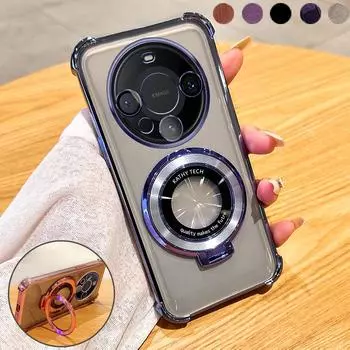 Противоударный магнитный чехол с подушкой безопасности для Huawei Mate 30 40 50 60 Pro P30 P40 P50 P60 Pro Pura 70 Pro Nova 7 8 9 10 11 12 Pro Honor 100 200 Pro Huawei P30 чёрный