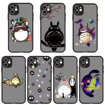 Противоударный матовый чехол для телефона «Мой сосед Тоторо», CaFor iPhone 13 14 12 11 Pro Max XR XS X 7 8 Plus, силиконовый чехол-бампер iPhone 11 Pro