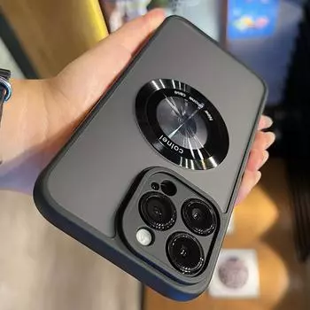 Противоударный матовый чехол для телефона, прозрачный чехол, магнитный беспроводной Harde Charge Luxury для IPhone 13 14pro 15pro 14 15plue 15promax 13pro For iPhone 13 ProMax