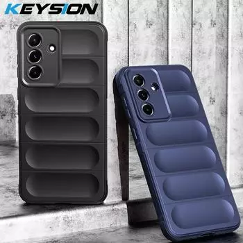 Противоударный матовый чехол KEYSION для Samsung A56 5G A36 A26 A16 Мягкий силиконовый противоскользящий чехол для задней панели телефона Galaxy A16 A26 A36 A56 for Samsung A16 вино красного