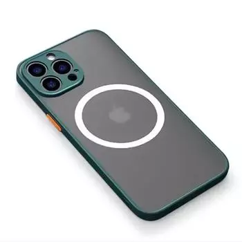 Противоударный матовый магнитный чехол для iPhone 15 14 Pro, чехол для iPhone 13 12 11 15 Pro Max, силиконовый чехол, прозрачный жесткий чехол для ПК for 11 Pro Max