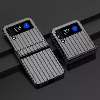 Противоударный модный чехол для телефона для Samsung Z Flip 3 5g, складной чехол с точным вырезом для Samsung Galaxy Z Flip 3 Flip3 5g for Galaxy Z Flip 3 чёрный