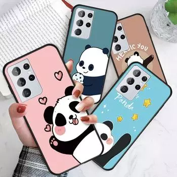 Противоударный модный милый чехол с изображением панды, милый мягкий чехол для телефона из ТПУ Redmi 10