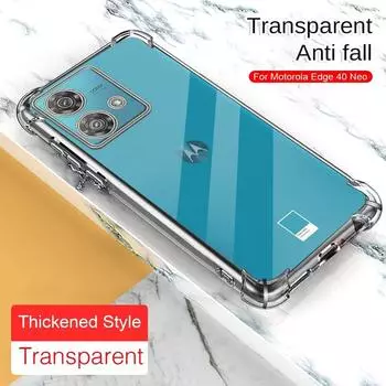 Противоударный мягкий силиконовый чехол для телефона с подушкой безопасности для Motorola Edge 40 Neo 40 Pro, прозрачный защитный бампер из ТПУ для Motorola Edge 30 Pro, задние чехлы for Moto Edge 40 прозрачный