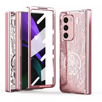 Противоударный передний стеклянный пленочный чехол для телефона для Samsung Galaxy Z Fold 4 2 5g Fold3 Fold2 Fold4 Fold5 Fold 3 5 Zfold2 Coque for Samsung Z Fold 2 серебряный