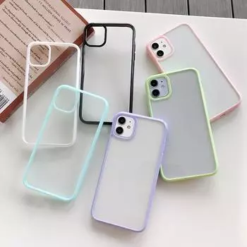 Противоударный прозрачный акриловый чехол для телефона iPhone 15, 14, 13, 12, 11 Pro Max 13 12 Mini 13 SE 2020 XR XS Max 7 Plus, прозрачный чехол iPhone 15 Pro Max белый