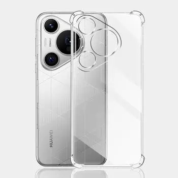 Противоударный прозрачный чехол Airbag для Huawei Pura 70 Pro Plus / Pura 70 Ultra Soft Clear Silicone Phone Case для Huawei Pura 70 Cover For Huawei Pura 70