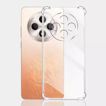 Противоударный прозрачный чехол Airbag для Oppo Reno12 F 5G Мягкий силиконовый чехол для телефона Oppo Reno12 F 4G Задняя крышка для Reno12F Funda For Oppo Reno12 F 5G
