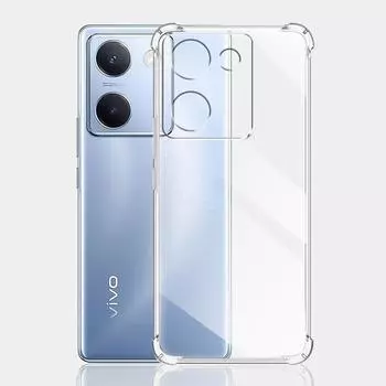 Противоударный прозрачный чехол Airbag для Vivo Y100 5G V2313A 2023 Мягкий силиконовый чехол для телефона Vivo Y100 695 Чехол VIVO Y100 Китай Funda For Vivo Y100 5G