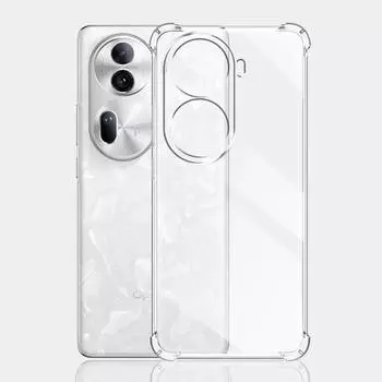 Противоударный прозрачный чехол для OPPO Reno11 Pro 5G CPH2607 Мягкий силиконовый чехол для телефона OPPO Reno11 5G CPH2599 Задняя крышка Funda Global For OPPO Reno11 5G
