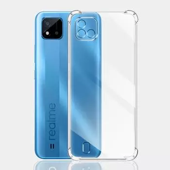 Противоударный прозрачный чехол для Realme C11 C20 C21Y C25Y Мягкий силиконовый чехол для телефона Realme C11 2021 Задняя крышка RealmeC21Y C25Y Funda For Realme C11 2021
