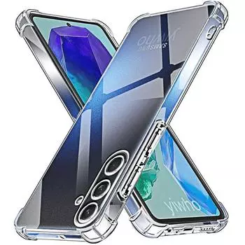 Противоударный прозрачный чехол из ТПУ для телефона Samsung Galaxy M55 5G M15 A55 A35 A25 A15 A05S Ультратонкая мягкая силиконовая подушка безопасности противоударная задняя крышка For Galaxy M55 5G прозрачный