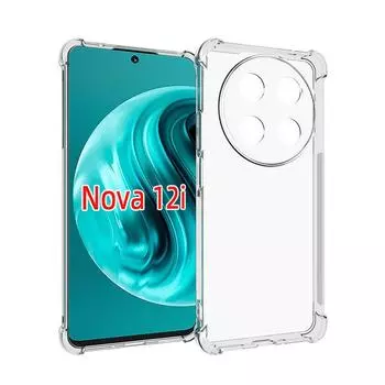 Противоударный прозрачный чехол из ТПУ для телефона Huawei Nova 12i 12 Pro 12S Ультратонкая мягкая силиконовая подушка безопасности Противоударная задняя крышка для Huawei Nova 12 Lite 12 Ultra Nova 12i чистый