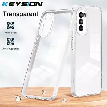 Противоударный прозрачный чехол KEYSION для Motorola MOTO G52 G82 G42 G62 5G G31 G41 G71S, прозрачная задняя крышка из ТПУ + ПК для телефона MOTO E32