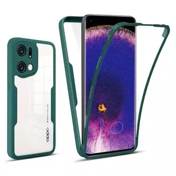 Противоударный прозрачный чехол на 360 градусов для OPPO Realme 6 7 5G 9 Pro Plus 9i C21 C21Y C25 C30, чехол для OPPO A36 Find X5 Lite Oppo A79 5G/A2 5G чёрный