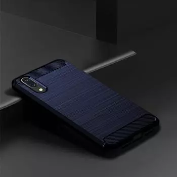 Противоударный силиконовый чехол для Huawei P20 Мягкий чехол из углеродного волокна для телефона P20 Матовые защитные задние чехлы Coque Fundas P20 чёрный