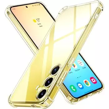 Противоударный силиконовый чехол для Samsung Galaxy S23 Plus FE S22 Ultra S24 Ultra S 24 + 5G, прозрачный, мягкий, ультратонкий чехол for Samsung S24 Ultra белый