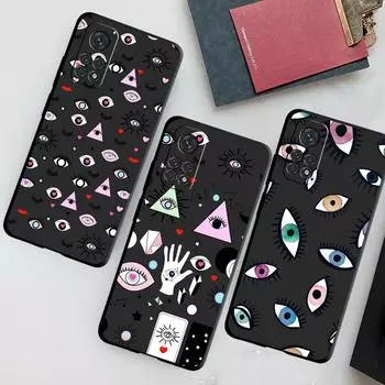 Противоударный силиконовый чехол Lucky Eye Blue с принтом сглаза для телефона Xiaomi Mi 11X 10T 10 12S 12 Pro 11i 11 Lite 10S 11T 12X 11, сумка Xiaomi Mi 11