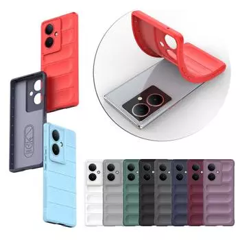 Противоударный силиконовый чехол с защитой от падения для VIVO Y27 Y78 S17 S16 X90 Y16 Y35 V25 Y77 S15 S12, прочный защитный чехол для vivo IQOO Z7 Neo7 Neo8 vivo Y27 4G/Y35M+/Y35+ белый