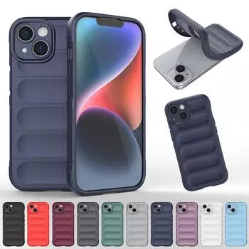 Противоударный силиконовый чехол с защитой от падения для iPhone15 15Ultra 15Plus 3 Armor Прочный защитный чехол для iPhone 11 12 13 14 Pro Max Plus 6 6S 7 8 Plus XR XS Max iPhone 6 Plus/6S Plus белый